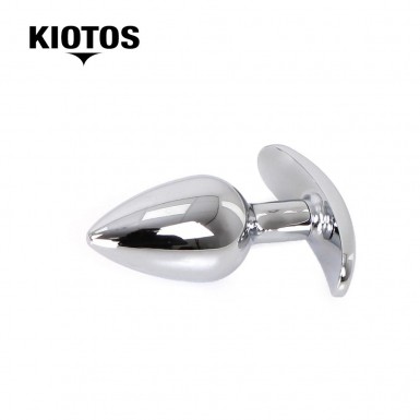 KIOTOS Purple Gem Butt Plug - aluminum anchor base butt plug with purple gem