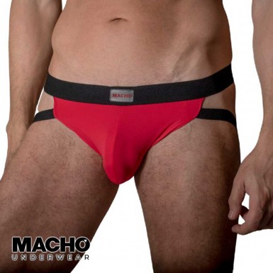 MACHO Jockstrap MX22R - slip rosu tip jockstrap pentru barbati