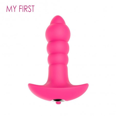 MY FIRST Taboo Vibrating Butt Plug - vibrating anal plug in pink