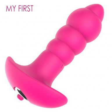 MY FIRST Taboo Vibrating Butt Plug - vibrating anal plug in pink