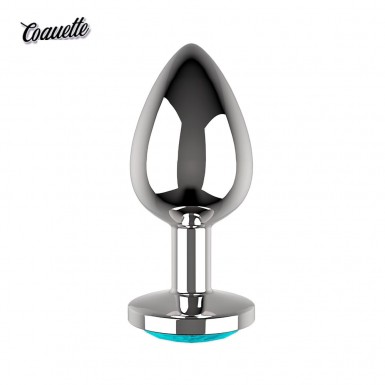 COQUETTE Chic Desire Blue Gem Anal Plug - dop anal din metal cu bijuterie albastra