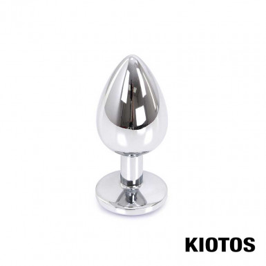 Aluminium Butt Plug with Purple Jewel by KIOTOS