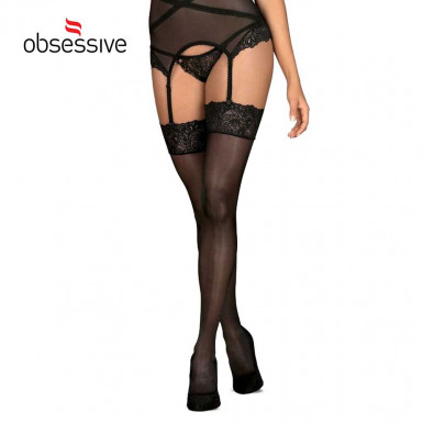 Stockings Obsessive Bondea - sexy and resistant stockings in black