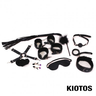 BDSM Fantasy kit by KIOTOS - set de 11 piese BDSM in negru