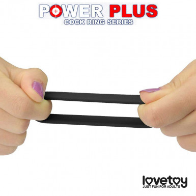 Power Plus Soft Silicone Pro Cock Ring - set de 3 inele penis din silicon